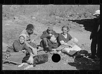 [Untitled photo, possibly related to: Dicee Corbin with some of her children and grandchildren, Shenandoah National Park, Virginia]. Sourced from the Library of Congress.