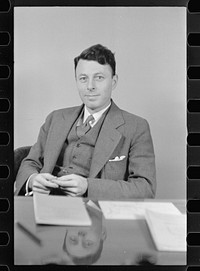[Untitled photo, possibly related to: Mr. Lawrence Hewes, chief assistant to the administrator]. Sourced from the Library of Congress.
