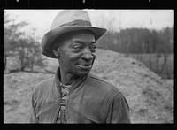 [Untitled photo, possibly related to: Laborer at Chopawamsic Recreational Project, Virginia]. Sourced from the Library of Congress.