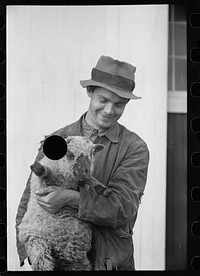 [Untitled photo, possibly related to: U.S. Grant Hallett, resettled tenant farmer, Tompkins County, New York]. Sourced from the Library of Congress.