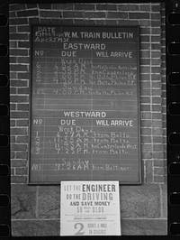 Railroad bulletin, Hagerstown, Maryland. Sourced from the Library of Congress.