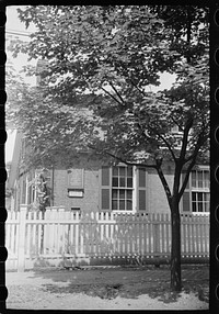 [Untitled photo, possibly related to: Part of the Harmony Society building, Ambridge, Pennsylvania]. Sourced from the Library of Congress.