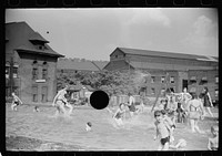 [Untitled photo, possibly related to: Homemade swimming pool built by steelworkers for their children, Pittsburgh, Pennsylvania]. Sourced from the Library of Congress.