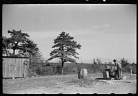 [Untitled photo, possibly related to: Washing and toilet facilities for cranberry pickers, Burlington County, New Jersey]. Sourced from the Library of Congress.