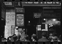 Employment agency, Sixth Avenue, New York, New York. Sourced from the Library of Congress.