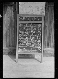 Restaurant sign, Key West, Florida. Sourced from the Library of Congress.