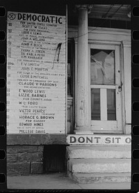 [Untitled photo, possibly related to: Democratic headquarters, Shawneetown, Illinois]. Sourced from the Library of Congress.