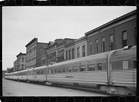 [Untitled photo, possibly related to: Streamlined train, La Crosse, Wisconsin]. Sourced from the Library of Congress.