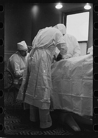 [Untitled photo, possibly related to: Operation, Herrin Hospital (private), Herrin, Illinois]. Sourced from the Library of Congress.