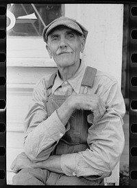 Farmer in town, Collins, Iowa. Sourced from the Library of Congress.