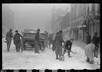 [Untitled photo, possibly related to: Clearing the snow off the streets of Chillicothe, Ohio]. Sourced from the Library of Congress.