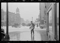 Newsboy, Iowa City, Iowa. Sourced from the Library of Congress.