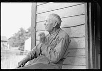 [Untitled photo, possibly related to: Old settler whose property has been optioned by the government, Garrett County, Maryland]. Sourced from the Library of Congress.