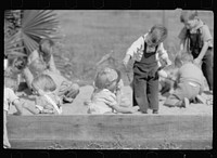 [Untitled photo, possibly related to: Child of migratory worker, FSA (Farm Security Administration) camp, Weslaco, Texas]. Sourced from the Library of Congress.