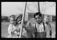 [Untitled photo, possibly related to: Child of migratory worker, FSA (Farm Security Administration) camp, Weslaco, Texas]. Sourced from the Library of Congress.