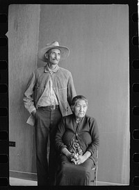 [Untitled photo, possibly related to: Camper and wife, FSA (Farm Security Administration) camp, Harlingen, Texas]. Sourced from the Library of Congress.