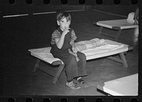 [Untitled photo, possibly related to: Sleepy child, nursery school, FSA (Farm Security Administration) camp, Sinton, Texas]. Sourced from the Library of Congress.