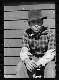 [Untitled photo, possibly related to: Migratory worker, FSA (Farm Security Administration) camp, Sinton, Texas]. Sourced from the Library of Congress.