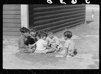 [Untitled photo, possibly related to: Migratory worker's child at community store, FSA (Farm Security Administration) camp, Sinton, Texas]. Sourced from the Library of Congress.