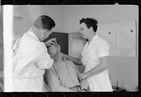 [Untitled photo, possibly related to: Dental clinic, FSA (Farm Security Administration) camp, Weslaco, Texas]. Sourced from the Library of Congress.