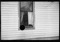 [Untitled photo, possibly related to: Children's art work in window of school, Jackson, Ohio]. Sourced from the Library of Congress.