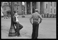 Street scene, Sunday afternoon, Jackson, Ohio. Sourced from the Library of Congress.