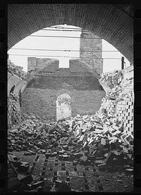 Abandoned brick factory, not far from Jackson, Ohio. Sourced from the Library of Congress.