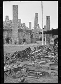 [Untitled photo, possibly related to: Abandoned brick factory, Jackson County, Ohio]. Sourced from the Library of Congress.