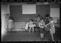 [Untitled photo, possibly related to: Grade school children in period of free activity at Reedsville, West Virginia]. Sourced from the Library of Congress.