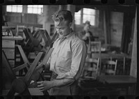 [Untitled photo, possibly related to: Craft shop at Reedsville, West Virginia]. Sourced from the Library of Congress.