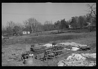 Household goods and personal effects rescued from the path of the flood and brought to the camp at Forrest City, Arkansas. Sourced from the Library of Congress.