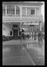 [Untitled photo, possibly related to: Street corner, State College, Pennsylvania]. Sourced from the Library of Congress.