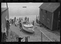 [Untitled photo, possibly related to: Art class. Provincetown's reputation as an art center provides ample income for several art schools]. Sourced from the Library of Congress.