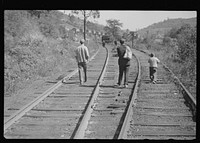 [Untitled photo, possibly related to: Scotts Run, West Virginia, walking into town for relief food]. Sourced from the Library of Congress.