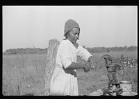 [Untitled photo, possibly related to: Pulaski County, Arkansas. The wife of a sharecropper]. Sourced from the Library of Congress.