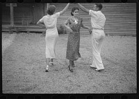 [Untitled photo, possibly related to: Dancers taught by Leonard Kirk, Cumberland Homesteads, Crossville, Tennessee]. Sourced from the Library of Congress.