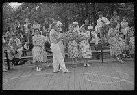 [Untitled photo, possibly related to: Music for square dance, Skyline Farms, Alabama]. Sourced from the Library of Congress.