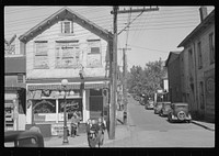 [Untitled photo, possibly related to: Morgantown, West Virginia. Center of a rundown mining territory]. Sourced from the Library of Congress.