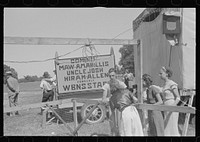 Sideshows at the Ashville, July 4th Celebration, Ashville, Ohio  (see general caption. Sourced from the Library of Congress.