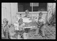 [Untitled photo, possibly related to: Puppets for the show, Red House, West Virginia]. Sourced from the Library of Congress.