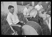 [Untitled photo, possibly related to: Band rehearsal, Red House, West Virginia]. Sourced from the Library of Congress.