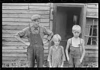 Family on relief near Urbana, Ohio. Sourced from the Library of Congress.