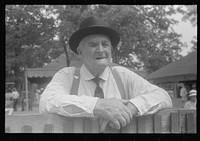 Spectator at county fair in central Ohio. Sourced from the Library of Congress.