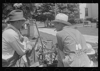 [Untitled photo, possibly related to: Farmers at public auction, central Ohio]. Sourced from the Library of Congress.