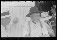 Farmers at public auction, central Ohio. Sourced from the Library of Congress.