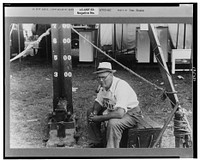 "Test your strength," county fair, central Ohio. Sourced from the Library of Congress.