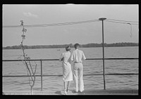 Looking over Buckeye Lake, near Columbus, Ohio (see general caption). Sourced from the Library of Congress.