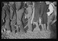 [Untitled photo, possibly related to: es at mealtime in the flood refugee camp, Forrest City, Arkansas]. Sourced from the Library of Congress.