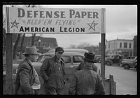 [Untitled photo, possibly related to: At the American Legion booth for collecting scrap paper. Chillicothe, Missouri]. Sourced from the Library of Congress.