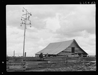 Barn of farmer who will be resettled. Irwinville Farms, Georgia. Sourced from the Library of Congress.
